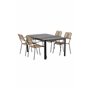 Matgrupp Togo med Lindos matstolar, 150 × 90 cm