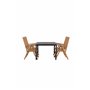 Matgrupp Togo med Kenya matstolar, 150 × 90 cm