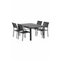Matgrupp Togo med Santorini matstolar, 150 × 90 cm