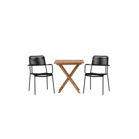 Matgrupp Kenya med Lindos matstolar, 70 × 70 cm