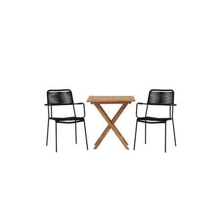 Matgrupp Kenya med Lindos matstolar, 70 × 70 cm