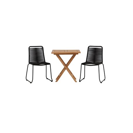 Matgrupp Kenya med Lindos matstolar, 70 × 70 cm