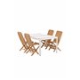 Matgrupp Togo med Ghana matstolar, 150 × 90 cm