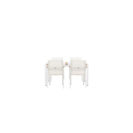 Matgrupp Togo med Mexico matstolar, 150 × 90 cm