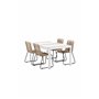 Matgrupp Togo med Lindos matstolar, 150 × 90 cm