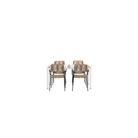 Matgrupp Togo med Lindos matstolar, 150 × 90 cm