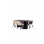 Matgrupp Bootcut med Velvet matstolar, 230 × 115 cm