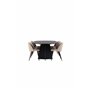 Matgrupp Bootcut med Velvet matstolar, 230 × 115 cm