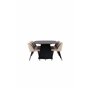 Matgrupp Bootcut med Velvet matstolar, 230 × 115 cm