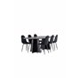 Matgrupp Bootcut med Polar matstolar, 230 × 115 cm