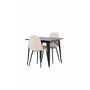 Matgrupp Tempe med Polar matstolar, 80 × 80 cm