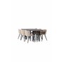 Matgrupp Stone med Velvet matstolar, 220 × 100 cm