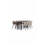 Matgrupp Stone med Velvet matstolar, 220 × 100 cm