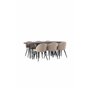 Matgrupp Stone med Velvet matstolar, 220 × 100 cm