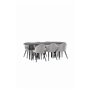 Matgrupp Stone med Velvet matstolar, 220 × 100 cm