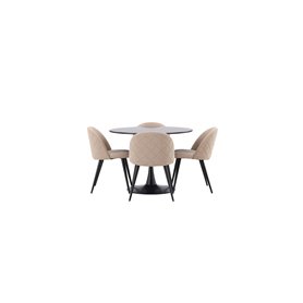 Matgrupp Glade med Velvet matstolar
