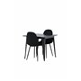 Matgrupp Tempe med Polar matstolar, 80 × 80 cm