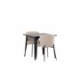 Matgrupp Tempe med Modesto matstolar, 80 × 80 cm