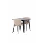 Matgrupp Tempe med Modesto matstolar, 80 × 80 cm