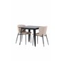 Matgrupp Tempe med Modesto matstolar, 80 × 80 cm