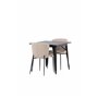 Matgrupp Tempe med Modesto matstolar, 80 × 80 cm