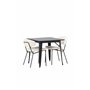 Matgrupp Tempe med Chico matstolar, 80 × 80 cm