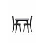 Matgrupp Tempe med Crosett matstolar, 80 × 80 cm