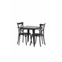 Matgrupp Tempe med Crosett matstolar, 80 × 80 cm