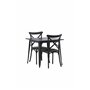 Matgrupp Tempe med Crosett matstolar, 80 × 80 cm