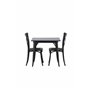 Matgrupp Tempe med Crosett matstolar, 80 × 80 cm