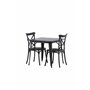 Matgrupp Tempe med Crosett matstolar, 80 × 80 cm