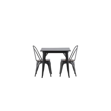 Matgrupp Tempe med Tempe matstolar, 80 × 80 cm