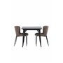 Matgrupp Tempe med Modesto matstolar, 80 × 80 cm