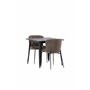 Matgrupp Tempe med Modesto matstolar, 80 × 80 cm