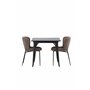 Matgrupp Tempe med Modesto matstolar, 80 × 80 cm