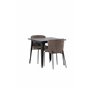 Matgrupp Tempe med Modesto matstolar, 80 × 80 cm