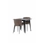 Matgrupp Tempe med Modesto matstolar, 80 × 80 cm