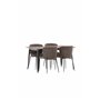Matgrupp Tempe med Modesto matstolar, 140 × 80 cm