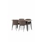 Matgrupp Tempe med Modesto matstolar, 140 × 80 cm