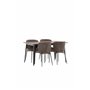 Matgrupp Tempe med Modesto matstolar, 140 × 80 cm
