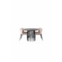Matgrupp Stone med Modesto matstolar, 220 × 100 cm