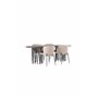 Matgrupp Stone med Modesto matstolar, 220 × 100 cm