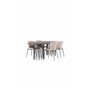 Matgrupp Stone med Modesto matstolar, 220 × 100 cm