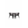 Matgrupp Stone med Modesto matstolar, 220 × 100 cm