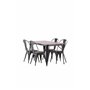 Matgrupp Tempe med Tempe matstolar, 140 × 80 cm