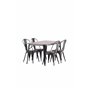 Matgrupp Tempe med Tempe matstolar, 140 × 80 cm