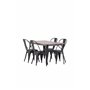 Matgrupp Tempe med Tempe matstolar, 140 × 80 cm