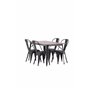Matgrupp Tempe med Tempe matstolar, 140 × 80 cm