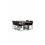 Matgrupp Stone med Richmond matstolar, 220 × 100 cm