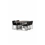 Matgrupp Stone med Richmond matstolar, 220 × 100 cm